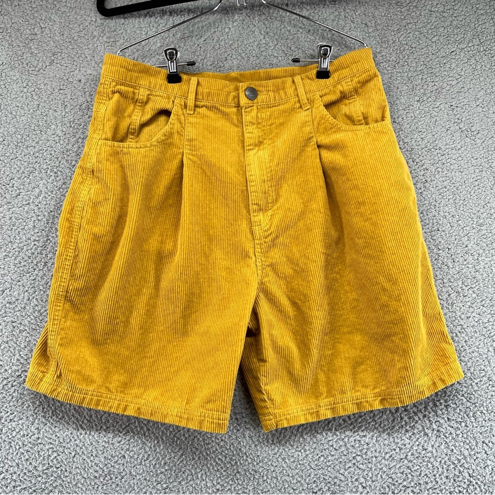1417 Lucy & Yak Yellow Mustard Courdory Shorts 34.
